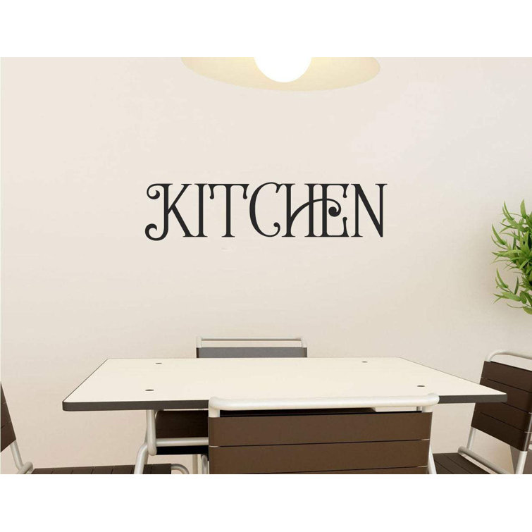 Trinx Kitchen Vinyl Wall Words Decal Sticker Home Decor Art Wayfair
